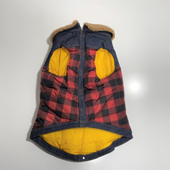 DSQUARED2 x POLDO Red/Black Check Collared Vest - Picture 2 of 7